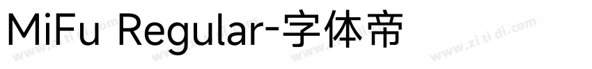 MiFu Regular字体转换